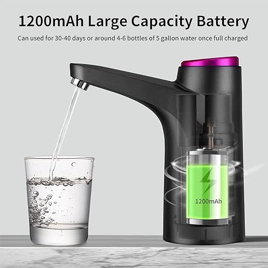 Automatic Electric Water Pump Bottle Dispenser USB Charging