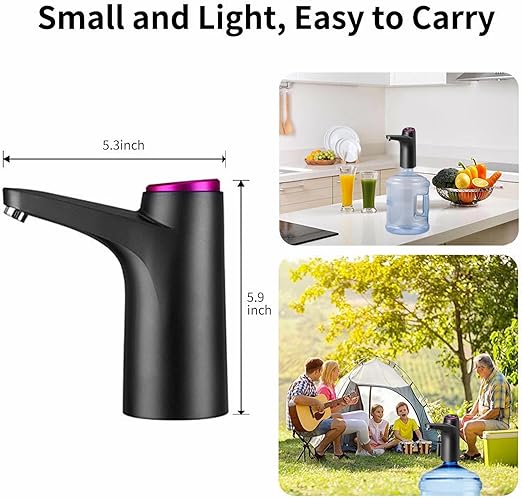 Automatic Electric Water Pump Bottle Dispenser USB Charging